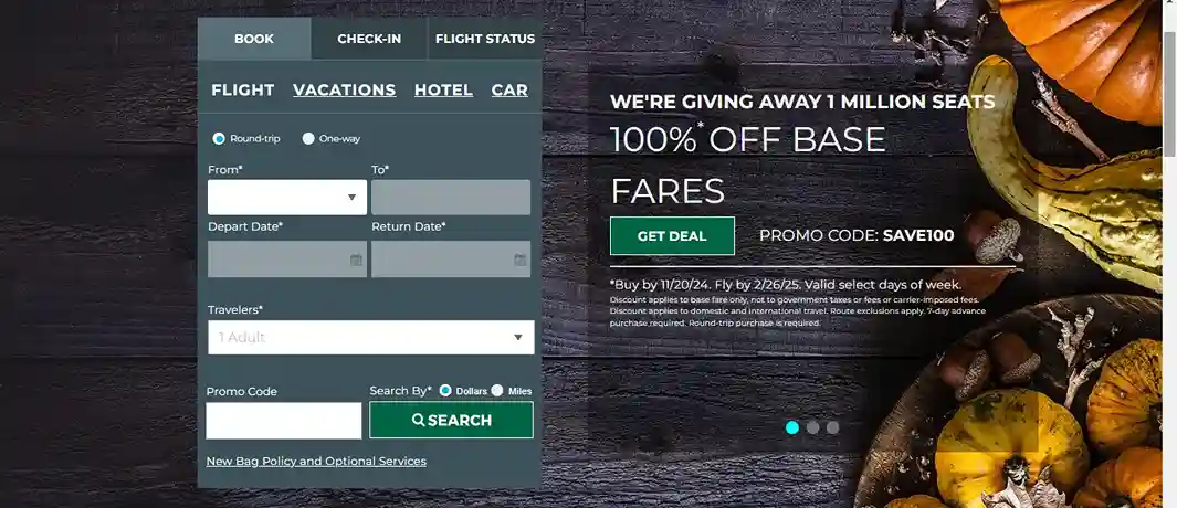 Frontier Airlines Low Fare Calendar